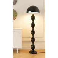 Μαύρη Μεταλλική Λάμπα Δαπέδου