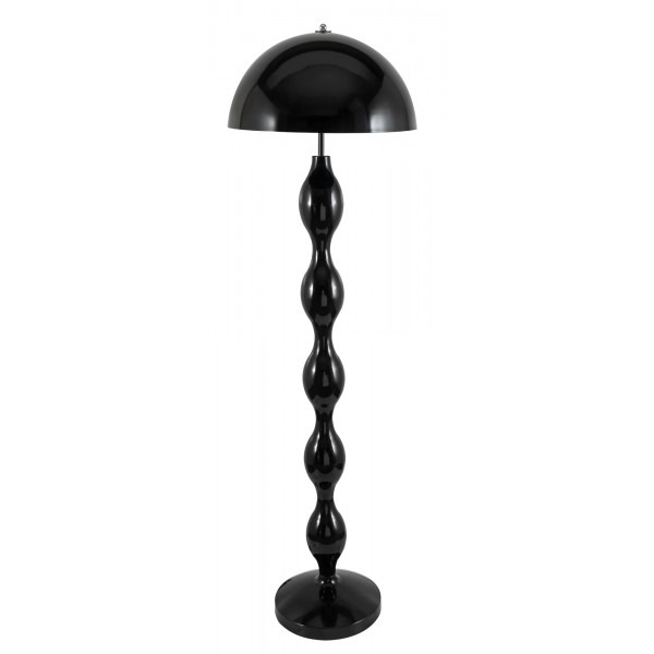 Μαύρη Μεταλλική Λάμπα Δαπέδου