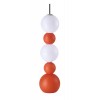Πορτοκαλί Λευκή Ακρυλική Λάμπα Δαπέδου