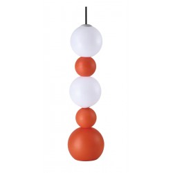 Πορτοκαλί Λευκή Ακρυλική Λάμπα Δαπέδου