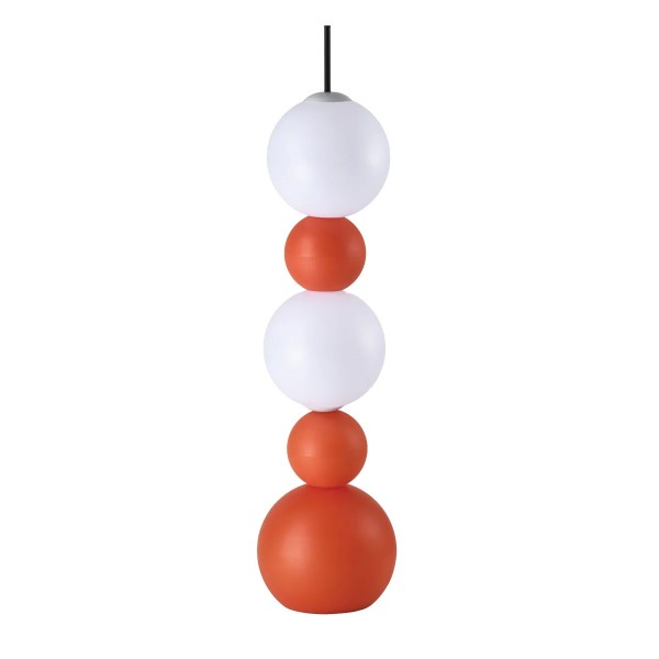 Πορτοκαλί Λευκή Ακρυλική Λάμπα Δαπέδου