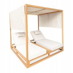 Διπλή Ξαπλώστρα Αλουμινίου με όψη Ξύλου Διπλή Ξαπλώστρα Αλουμινίου με όψη Ξύλου