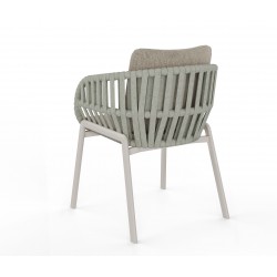 Καρέκλα Μπεζ Αλουμινίου Με Μπεζ Μαξιλάρι Καρέκλα Μπεζ Αλουμινίου Με Μπεζ Μαξιλάρι