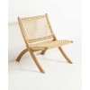 Καρέκλα από Ξύλο Ακακίας με Wicker