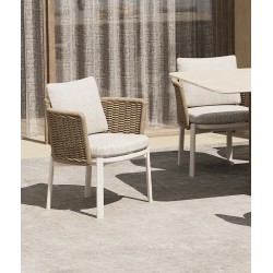 Καρέκλα Αλουμινίου με Συνθετικό Rattan