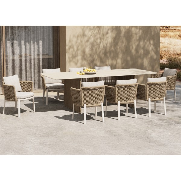 Τραπέζι με Σκελετό Αλουμινίου και Sintered Stone