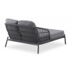 Γκρι Daybed Αλουμινίου με Συνθετικό Rattan
