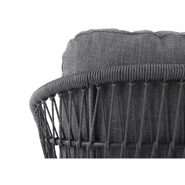 Γκρι Daybed Αλουμινίου με Συνθετικό Rattan