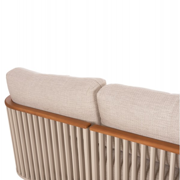 Cream Kαθιστικό Aλουμινίου με Ξύλο Teak set 4 Tεμαχίων Cream Kαθιστικό Aλουμινίου με Ξύλο Teak set 4 Tεμαχίων