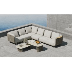 Γωνιακός Καναπές Εξωτερικού Χώρου