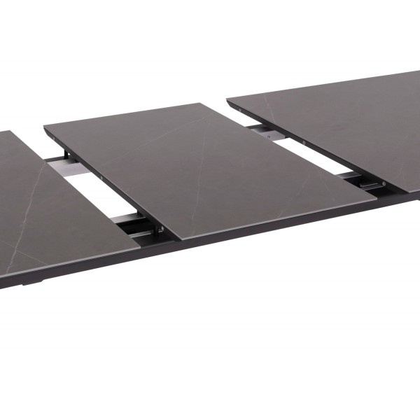 Γκρι Επεκτεινόμενο Τραπέζι Αλουμινίου 2.4Μ