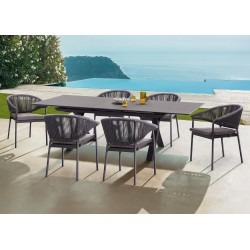 Γκρι Επεκτεινόμενο Τραπέζι Αλουμινίου 2.4Μ Γκρι Επεκτεινόμενο Τραπέζι Αλουμινίου 2.4Μ