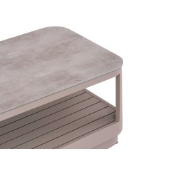 Καθιστικό Αλουμινίου Γωνιακό Μπεζ