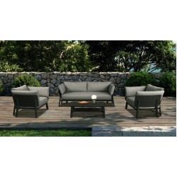 Γκρι Σαλόνι Αλουμινίου Σετ 4 Τεμαχίων