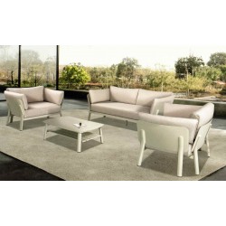 Μπεζ Σαλόνι Αλουμινίου Σετ 4 Τεμαχίων