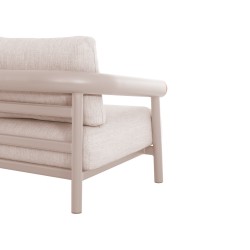 Μπεζ Καθιστικό Αλουμινίου Σετ 4 τεμαχίων