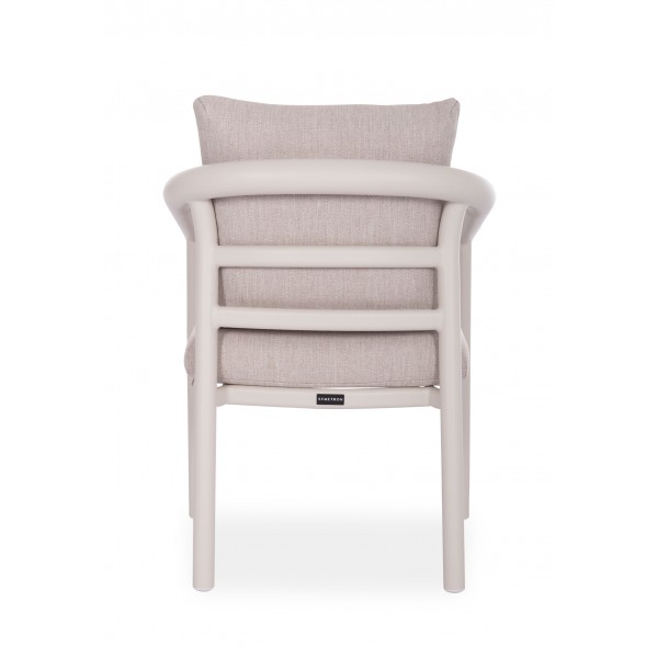 Μπεζ Καρέκλα Αλουμινίου με Μπεζ Μαξιλάρια