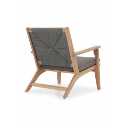 Πολυθρόνα από Ξύλο Ακακίας Γκρι