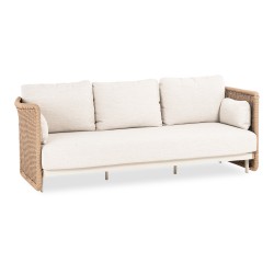 Καθιστικό Αλουμινίου με Wicker Set 4 τεμαχίων