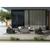 Γκρι Σκούρο Καθιστικό Εξωτερικού Χώρου με Σχοινί σετ 4 τεμαχίων Γκρι Σκούρο Καθιστικό Εξωτερικού Χώρου με Σχοινί σετ 4 τεμαχίων
