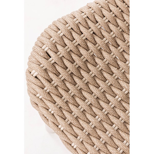 Πολυθρόνα Αλουμινίου Γκρι με Υποπόδιο Σετ 2 τεμ