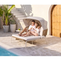 Daybed Αλουμινίου με Σκίαστρο