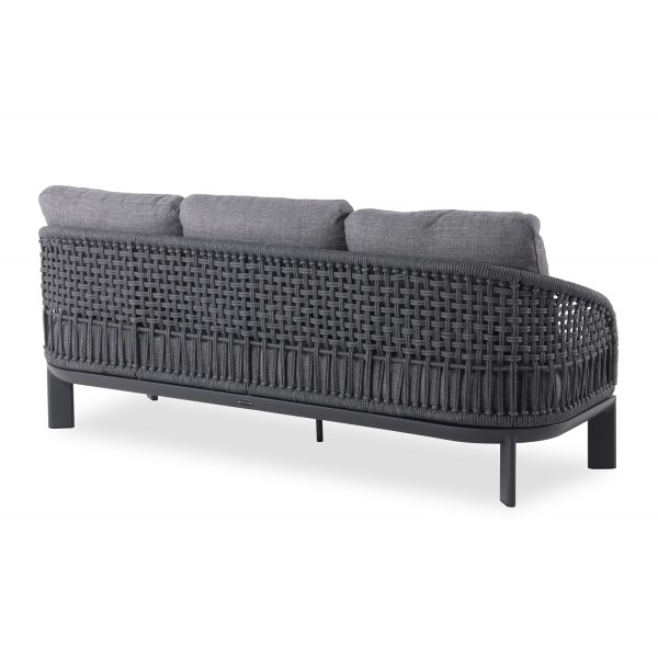 Γκρι Σαλόνι Αλουμινίου με Σχοινί Σετ 4 τεμαχίων