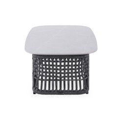 Γκρι Σαλόνι Αλουμινίου με Σχοινί Σετ 4 τεμαχίων