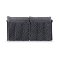 Γκρι Daybed Αλουμινίου με Συνθετικό Rattan