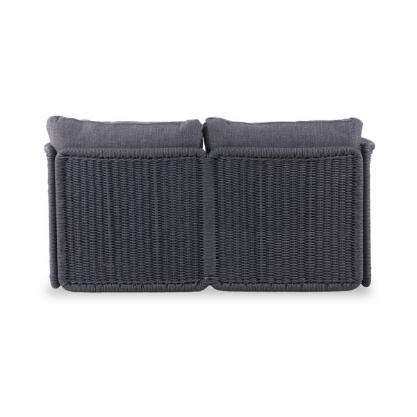 Γκρι Daybed Αλουμινίου με Συνθετικό Rattan