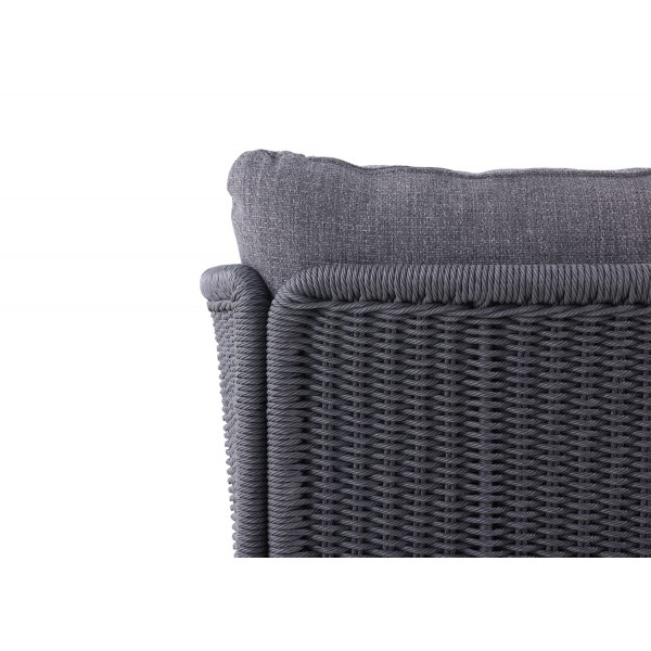 Γκρι Daybed Αλουμινίου με Συνθετικό Rattan