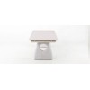 Επεκτεινόμενο Τραπέζι με Cream Sintered Stone Top και Πόδια πέτρας Frp
