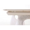 Επεκτεινόμενο Τραπέζι με Cream Sintered Stone Top και Πόδια πέτρας Frp
