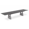 Επεκτεινόμενο Τραπέζι με Γκρι Sintered Stone Top και Πόδια πέτρας Frp