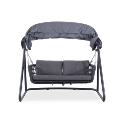 Κούνια Αλουμινίου Γκρι με Σχοινί