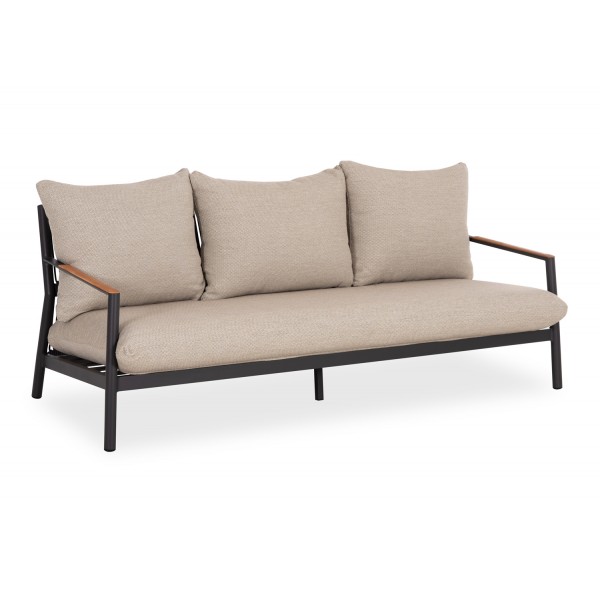 Σαλόνι Αλουμινίου με Σχοινί Γκρι Σετ 4 τεμαχίων