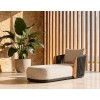 Daybed Γκρι Αλουμινίου με Σχοινί και Ξύλο Teak