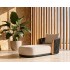 Daybed Γκρι Αλουμινίου με Σχοινί και Ξύλο Teak