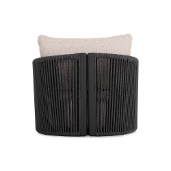 Daybed Γκρι Αλουμινίου με Σχοινί και Ξύλο Teak Daybed Γκρι Αλουμινίου με Σχοινί και Ξύλο Teak