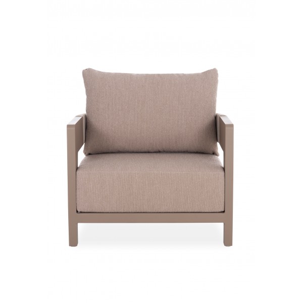 Κρεμ Πολυθρόνα Αλουμινίου με Πολυεστερικό Σχοινί