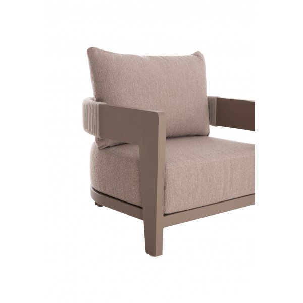 Κρεμ Πολυθρόνα Αλουμινίου με Πολυεστερικό Σχοινί