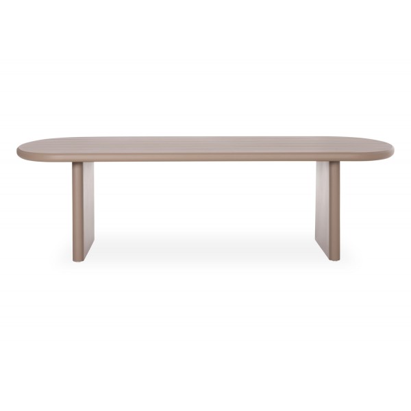 Γκρι Οβάλ Τραπέζι Αλουμινίου