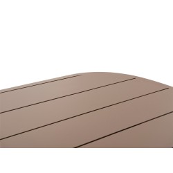 Γκρι Οβάλ Τραπέζι Αλουμινίου