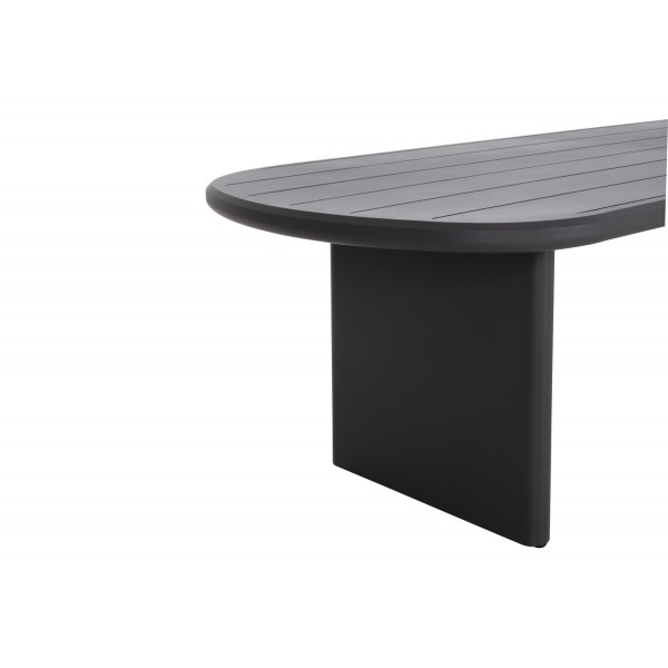 Γκρι Οβάλ Τραπέζι Αλουμινίου