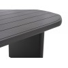 Γκρι Οβάλ Τραπέζι Αλουμινίου
