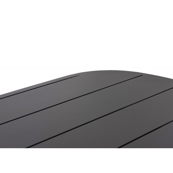 Γκρι Οβάλ Τραπέζι Αλουμινίου