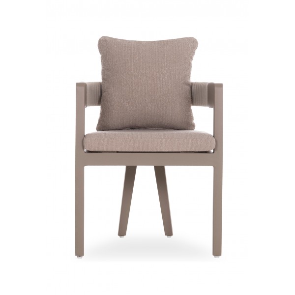 Κρεμ Καρέκλα με Πολυεστερικό Σχοινί και Μαξιλάρι