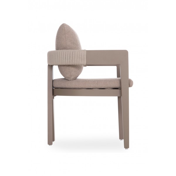 Κρεμ Καρέκλα με Πολυεστερικό Σχοινί και Μαξιλάρι