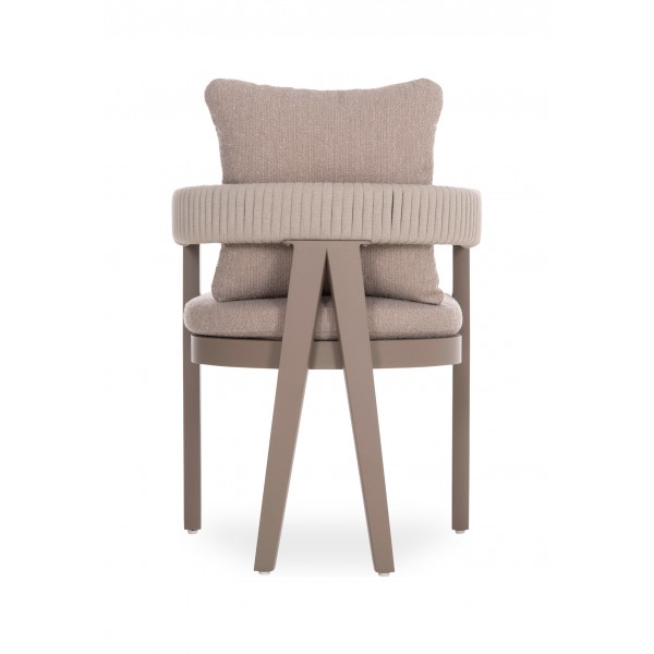 Κρεμ Καρέκλα με Πολυεστερικό Σχοινί και Μαξιλάρι