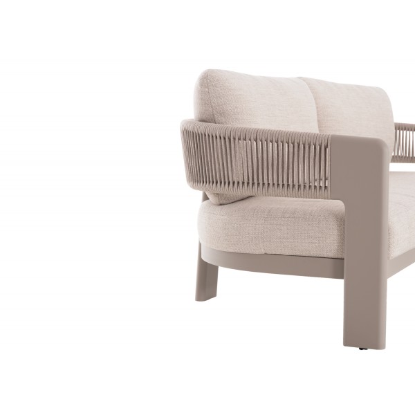 Μπεζ Σαλόνι Αλουμινίου με Σχοινί Σετ 4 τεμαχίων Μπεζ Σαλόνι Αλουμινίου με Σχοινί Σετ 4 τεμαχίων